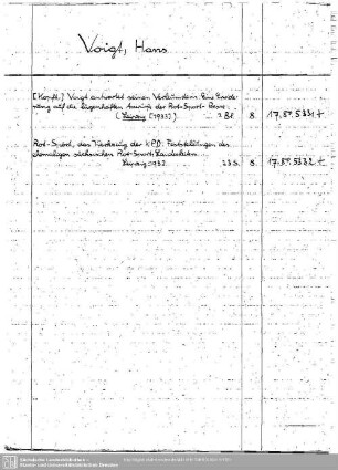Vogt, Hans (Voigt)
