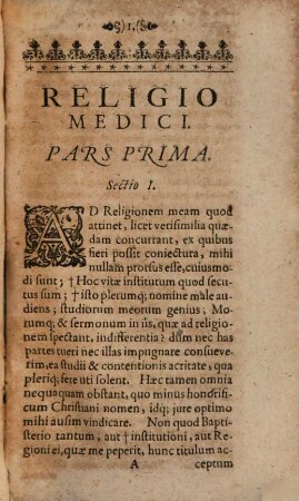 Religio Medici : cum annotationibus