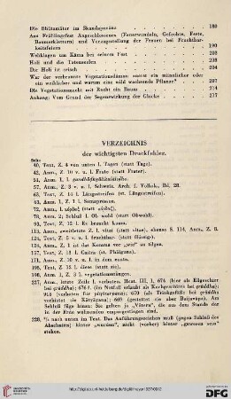 Verzeichnis der wichtigsten Druckfehler