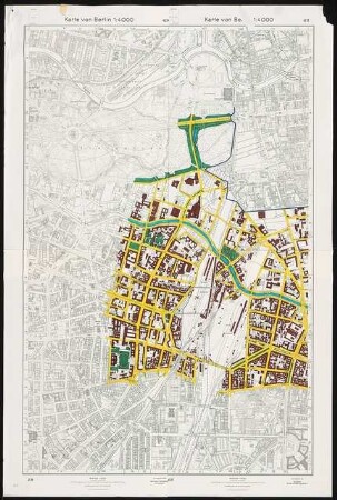 Straßenkonzept für den Zentralen Bereich, Berlin Schinkelwettbewerb 1983: Lageplan 1:4000