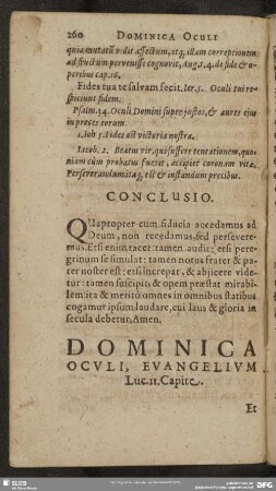 Dominica Oculi, Evangelium Luc. 11. Capite