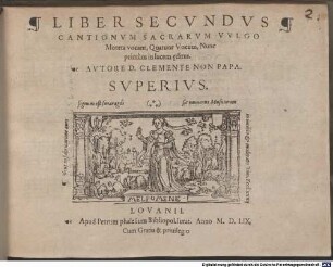 LIBER ... CANTIONVM SACRARVM VVLGO MOTETA VOCANT, QVATVOR VOCVM, 2. Liber secundus