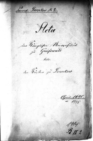 Der Küster zu Dersekow