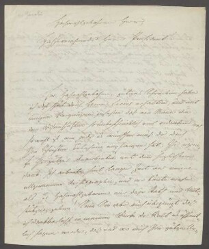 Nachlass von Joseph von Scherer (1776-1829): Brief von Köler an Friedrich Heinrich Jacobi - BSB J. Schereriana VIII. Köler