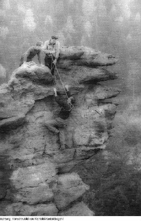 Bielatal, Klettern im Bielatal, 1946/47