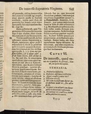 545-555, Caput VI. De interesse, quod venit ex vi publica & privata, hoc est, ex spolio & rapina.