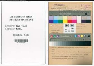 Entnazifizierung Fritz Stecken , geb. 26.05.1896 (Kaufmaennischer Angestellter)