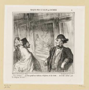 Les Crétins!...,Blatt 4 der Folge "Croquis pris au Salon", in: "Le Charivari", Paris 1865