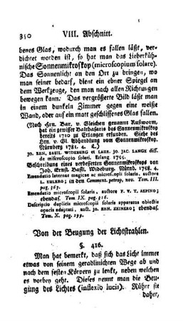 Von der Beugung der Lichtstrahlen