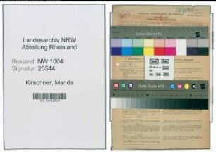 Entnazifizierung Wanda Kirschner , geb. 11.08.1917 ()