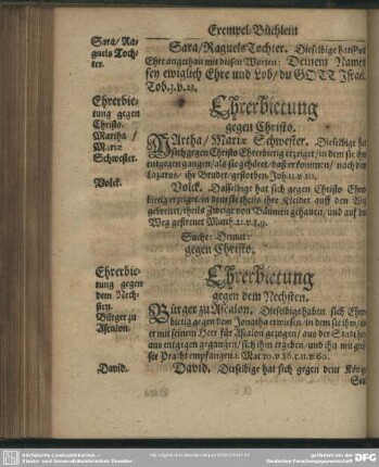 Ehrerbietung gegen dem Nechsten