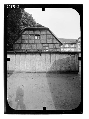 Gadebusch. Schloß (1571-11573; C. Haubitz; Restaurierung 1903-1904; G. Hamann). Wirtschaftsgebäude. Giebelfront