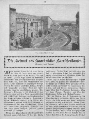 Die Heimat des Saarbrücker Herrscherhauses
