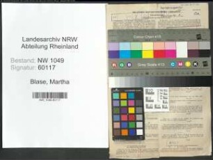 Entnazifizierung Martha Blase , geb. 14.04.1910 (Lehrerin)