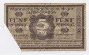 Mannschaftsgefangenlager Alten-Grabow, 5 Pfennig