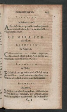 De Mira Fortitudine.