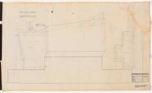 Reichsluftfahrtministerium, Berlin (Vorgängerbauten): ehemaliges Kriegsministerium: Umbau Gebäudeteil Leipziger Straße 5-6: Ausschachtung schematischer Grundriss 1:100