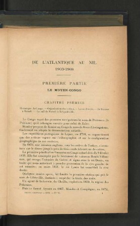De l'Atlantique au Nil 1903-1908