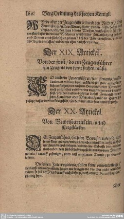 Der XX. Artickel. Von Beweisartickeln/ unnd Fragstücken.