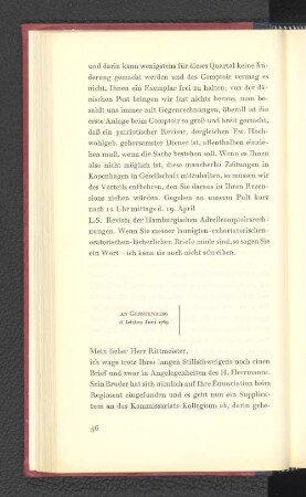 An Gerstenberg den letzten Juni 1769
