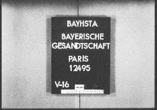 Die Übermittlung der Todesscheine von bayerischen in den Lazaretten von Joinville 1815 verstorbenen Staatsangehörigen, darin Waire