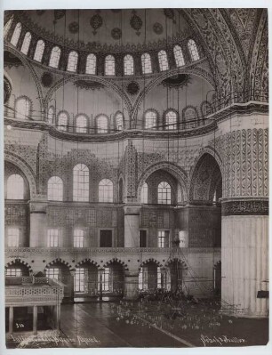Sultan-Ahmed-Moschee (Blaue Moschee), Istanbul: Innenansicht, Kuppelraum