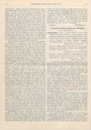 720-722 [Rezension] Guidi, Ignatius (Ed.), Vom Corpus Scriptorum Christianorum Orientalium. IV. Scriptores syri. Series III. Tomus IV