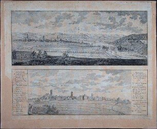 Gera vor und nach dem großen Stadtbrand von 1780