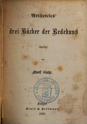 Drei Bücher der Redekunst