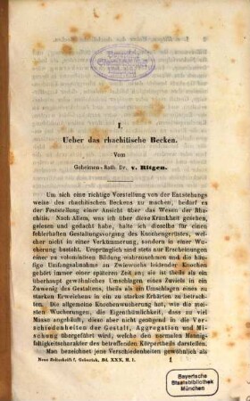 Neue Zeitschrift für Geburtskunde. 30,1, 30,1. 1851