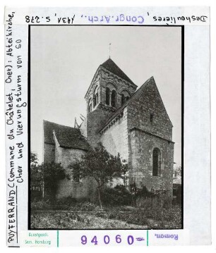 Puyferrand: Abteikirche, Chor und Vierungsturm von SO