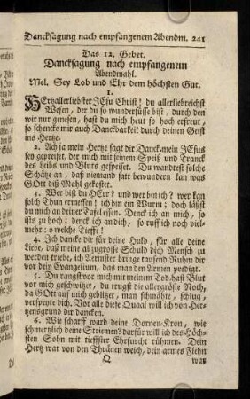 241-249, Das 12. - 13. Gebet