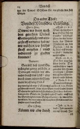Von des Menschen Erlösung; Von Gott dem Vater.