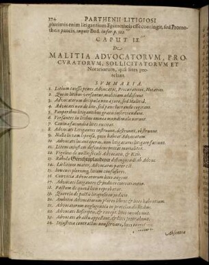 Caput IX. De Malitia Advocatorum, Procuratorum, Sollicitatorum Et Notariorum, qua lites protelant.