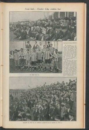 Football.- Exeter City contra Sur