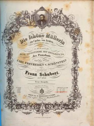 Die schöne Müllerin : ein Cyclus von Liedern ; gedichtet von Wilh. Müller ; in Musik gesetzt für eine Singstimme mit Begleitung des Pianoforte ;: 25tes Werk, 4