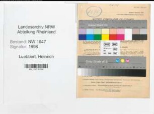 Entnazifizierung Heinrich Luebbert , geb. 04.12.1895 (Lehrer)