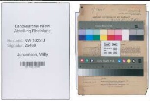 Entnazifizierung Willy Johannsen , geb. 23.02.1908 (Kaufmaennischer Angestellter)