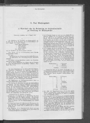 8. Das Wahlergebnis