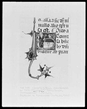 Pontifikale; Initiale S: Tischsegen