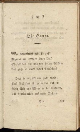 Die Sonne.