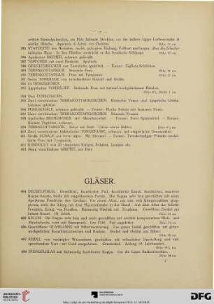Gläser (Nr. 404- 450)