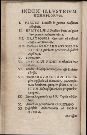 Index Illvstrivm Exemplorvm.