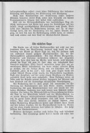 Die nächsten Tage