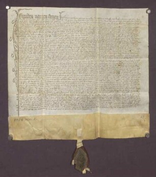 Johannes Egen, Pfarrer zu Unterschefflenz, dotiert die Kompetenz der dortigen Pfarrei mit eigenen, näher beschriebenen Gütern daselbst.