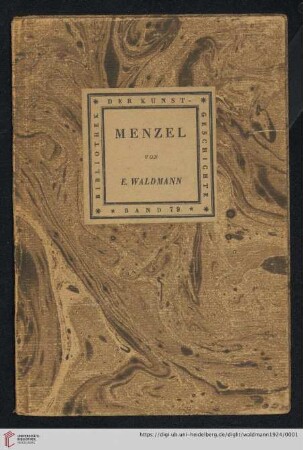 Band 79: Bibliothek der Kunstgeschichte: Menzel