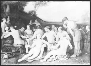 Cornelisz, Cornelis: Bacchanal (oder: Eine Orgie im Freien), 1634, GK I 1477. (Verlust)