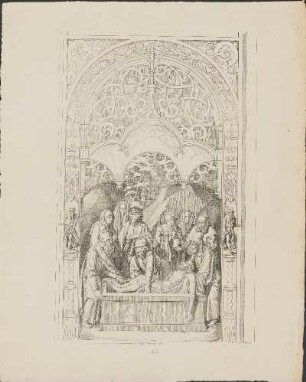 Lithographie: [Grablegung]. No. 17