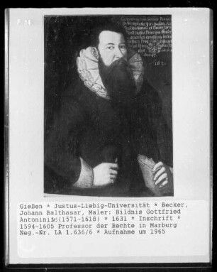 Bildnis Gottfried Antoninii (1571-1618)