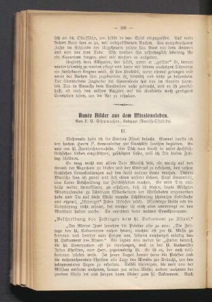 Bunte Bilder aus dem Missionsleben